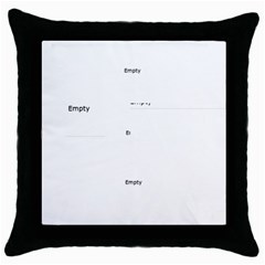 summer - Throw Pillow Case (Black)
