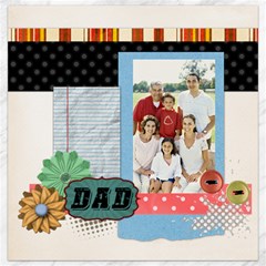 father - Canvas 12  x 12 