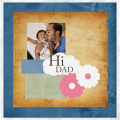 father - Canvas 12  x 12 