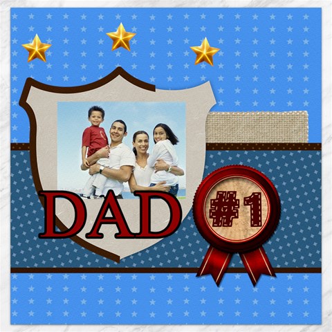 Father By Dad 11.4 x11.56  Canvas - 1