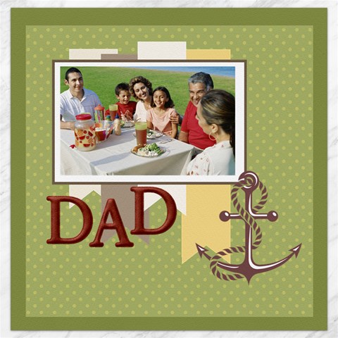 Father By Dad 11.4 x11.56  Canvas - 1