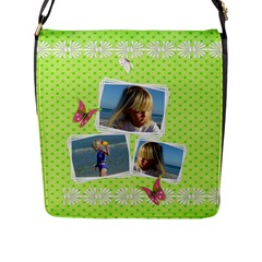 Princess Flap Closure Messener Bag (large)