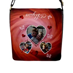Hearts & Butterfly Messenger Bag