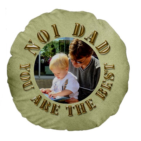 No 1 Dad 18  Premium Round Cushion By Deborah Back