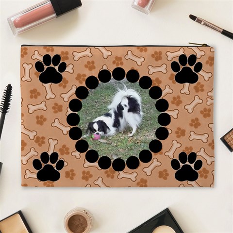 Doggie Xl Cosmetic Bag By Joy Johns Back