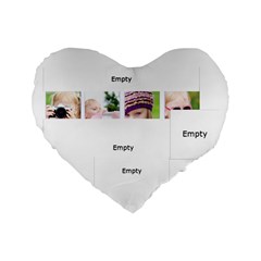 flower kids - Standard 16  Premium Heart Shape Cushion 