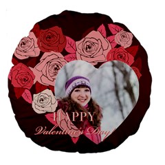 love - Large 18 Premium Round Cushion love - Large 18 Premium Round Cushion