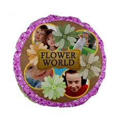 flower - Standard 15 Premium Round Cushion flower - Standard 15 Premium Round Cushion
