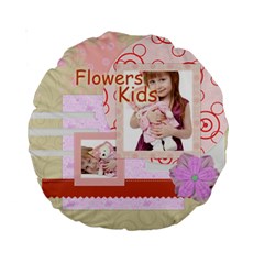 flower kids - Standard 15 Premium Round Cushion flower kids - Standard 15 Premium Round Cushion