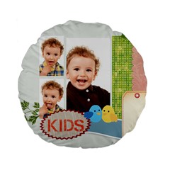 flower kids - Standard 15 Premium Round Cushion flower kids - Standard 15 Premium Round Cushion
