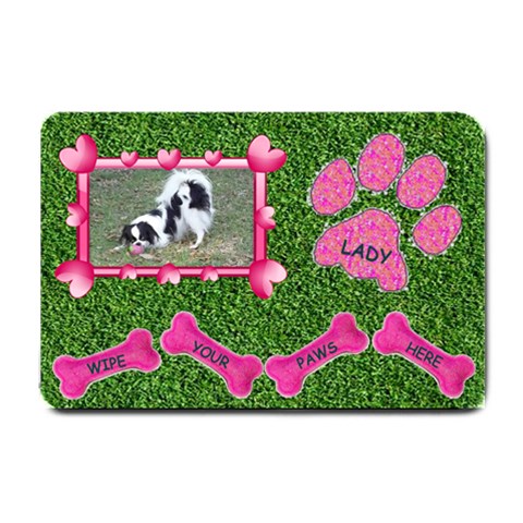 Lady Dog Small Door Mat By Joy Johns 24 x16  Door Mat