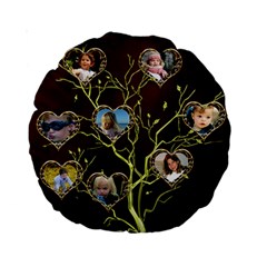 Family Tree 15 Premium Round Cushion - Standard 15 Premium Round Cushion Family Tree 15 Premium Round Cushion - Standard 15 Premium Round Cushion