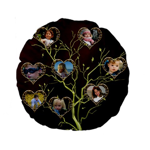 Family Tree 15  Premium Round Cushion By Deborah Back