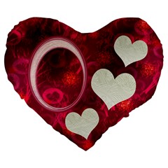 Pink Love 19 Heart Cushion - Large 19 Premium Heart Shape Cushion Pink Love 19 Heart Cushion - Large 19 Premium Heart Shape Cushion
