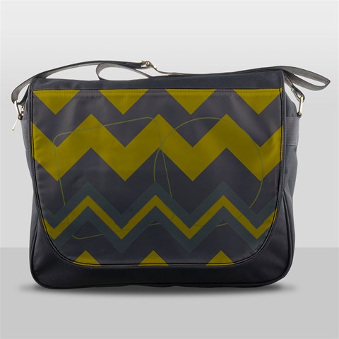 Chevron Messenger Bag By Amanda Bunn Front