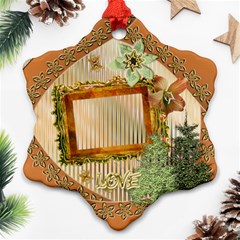 Christmas Alternate Floral Ornament 1 - Ornament (Snowflake) Christmas Alternate Floral Ornament 1 - Ornament (Snowflake)