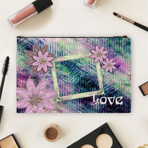 Love Pastel Floral Cosmetic Bag Lg By Ellan Back