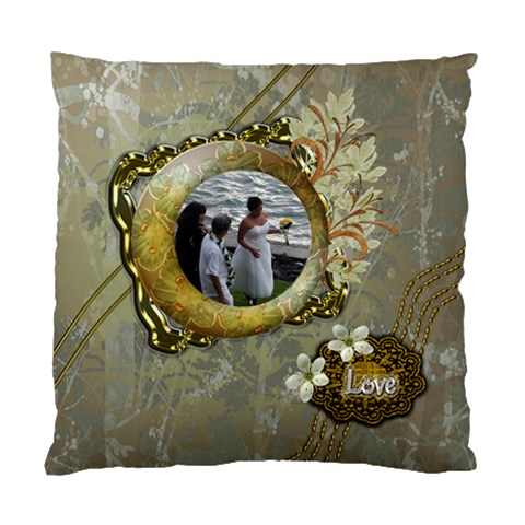 Neutral2 Love Cushion Case 1 Side By Ellan Front