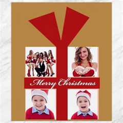 merry christmas - Canvas 8  x 10 