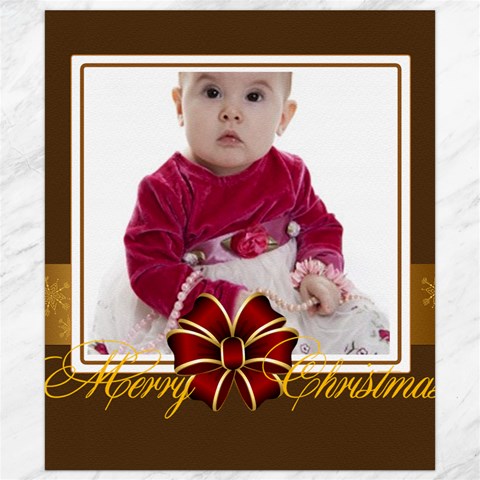 Merry Christmas By Clince 8.15 x9.66  Canvas - 1