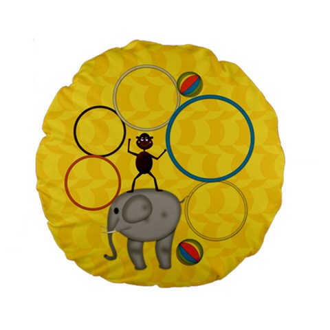 Circus Performance 15  Cushion By Zornitza Back