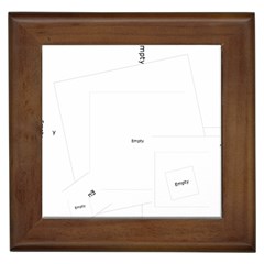 Live Every Moment Heart Love Framed Tile