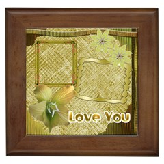 Love you gold framed tile Love you gold framed tile