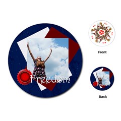 usa - Playing Cards Single Design (Round) usa - Playing Cards Single Design (Round)
