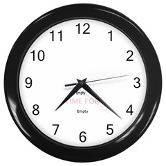Circle Of Love Clock In Black