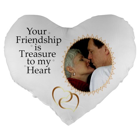 Friendship 19  Heart Shape Cushion By Deborah Back