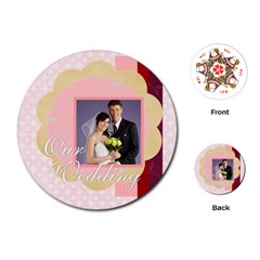 wedding - Playing Cards Single Design (Round)