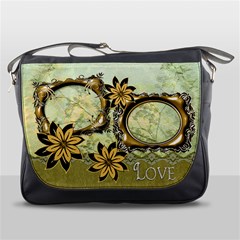 Love gold Messenger bag