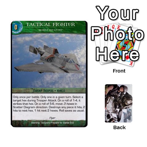 Starship Troopers Prepare For Battle Deck By Michael Front - Heart9
