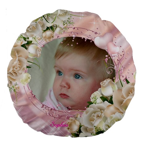 My Girl 18  Premium Round Cushion By Deborah Back