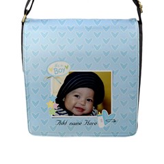 Flap Closure Messenger Bag (L) - It Flap Closure Messenger Bag (L) - It