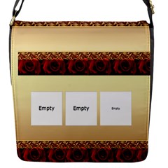 Rose Classic Flap Closure Messenger Bag (small)