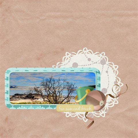 Incredible Sandbox P1 By Elfie 12 x12  Scrapbook Page - 1