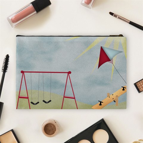 At The Park Large Cosmetic Bag By Lisa Minor Back