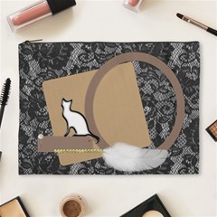 Black cat, White cat cosmetic bag XL - Cosmetic Bag (XL) Black cat, White cat cosmetic bag XL - Cosmetic Bag (XL)