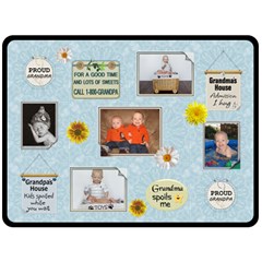 Grandma and Grandpa XLarge Fleece Blanket - 80  x 56  Fleece Blanket (Large)