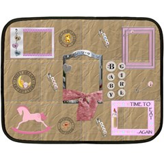 Baby Girl Mini Fleece Blanket - 35 x27 Fleece Blanket (Mini) Baby Girl Mini Fleece Blanket - 35 x27 Fleece Blanket (Mini)