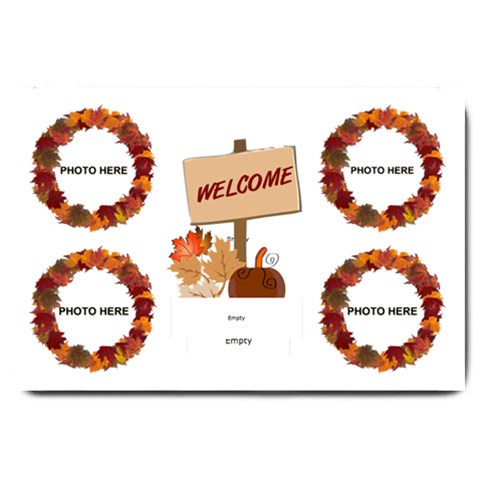 Autumn Greetings Large Doormat 2 By Joy Johns 30 x20  Door Mat