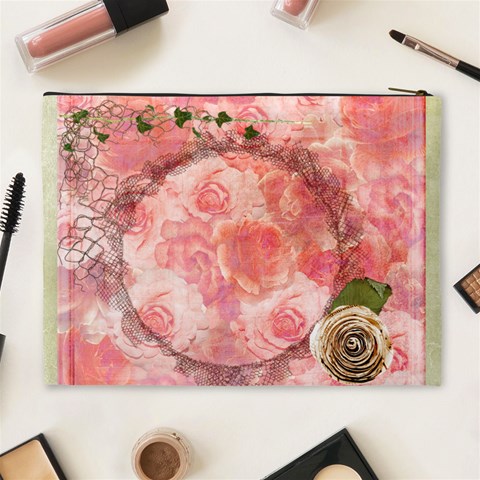 La Vie Ii Cosmetic Bag By Catvinnat Back