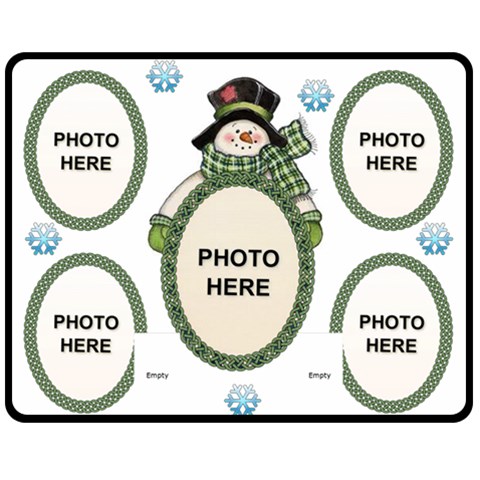 Snow Days Medium Blanket By Joy Johns 60 x50  Blanket Front