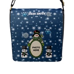 Snow Days Large Flap Closure Messenger Bag