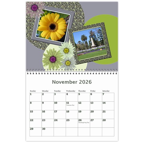My Picture Calendar (any Year) By Deborah Nov 2026