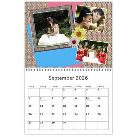 My Picture Calendar (any Year) By Deborah Sep 2026