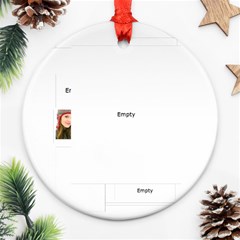christmas - Round Ornament (Two Sides)