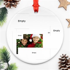 christmas - Round Ornament (Two Sides)