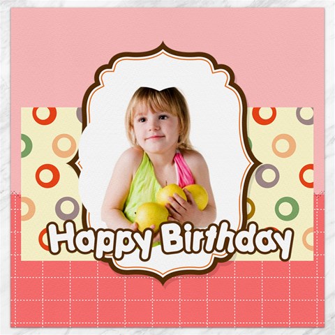 Happy Birthday By Happy Birthday 15.2 x15.41  Canvas - 1